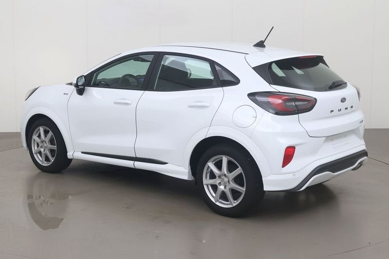 Ford Puma ecoboost mild-hybrid st-line 125, Auto's, 121 g/km, Overige bekleding, Parkeersensor, Wit