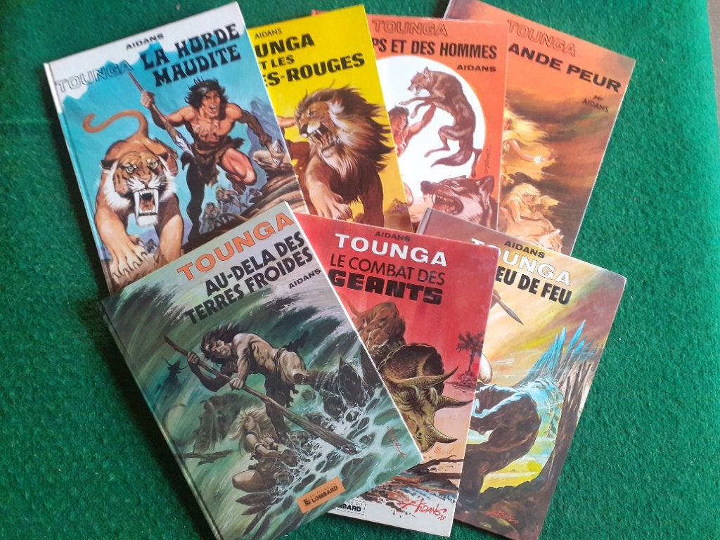 Tounga stripalbums, Livres, Enlèvement