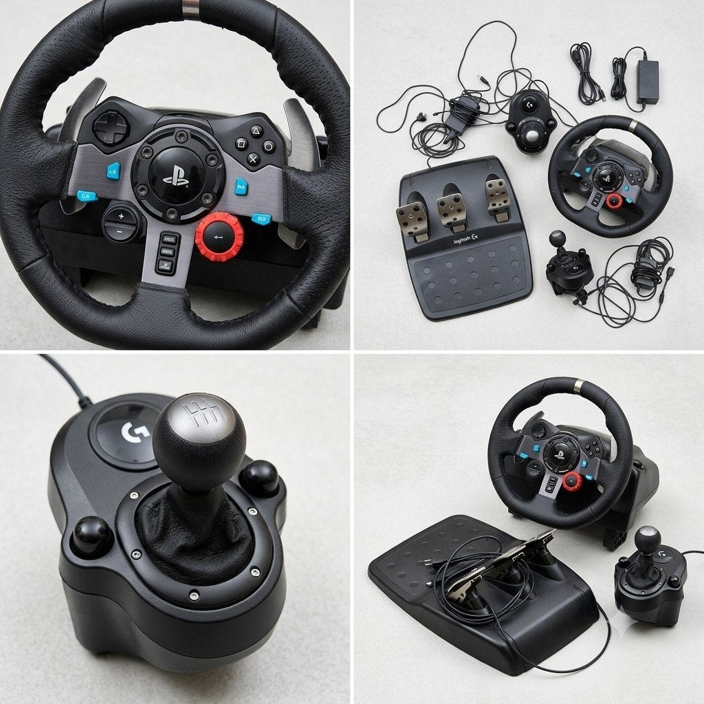 Logitech G29 Racestuur + Pedalen + Shifter (PS5/PS4/PC), Games en Spelcomputers, Spelcomputers | Sony Consoles | Accessoires, Ophalen of Verzenden