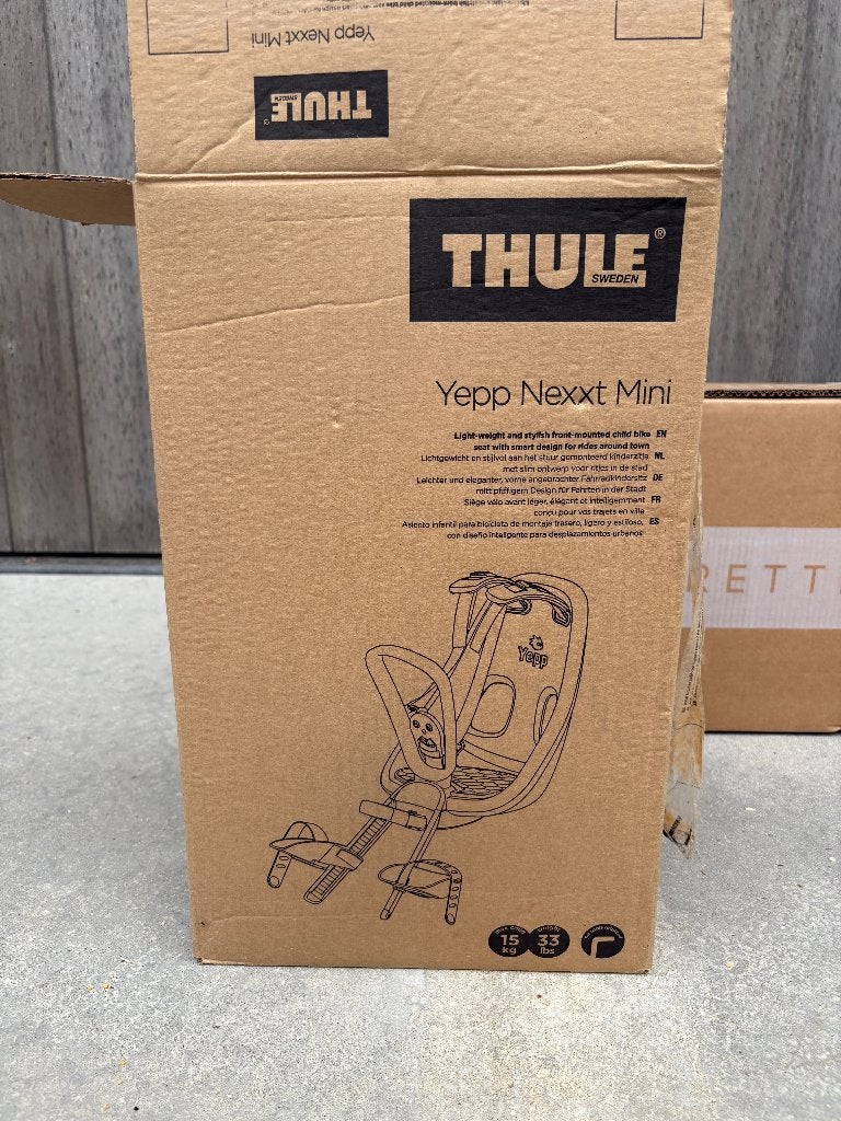 Siège bébé Thule Yepp Nexxt Mini avec pare-brise (NOUVEAU !), Neuf, 0 à 18 kg, Repose-pieds, Enlèvement