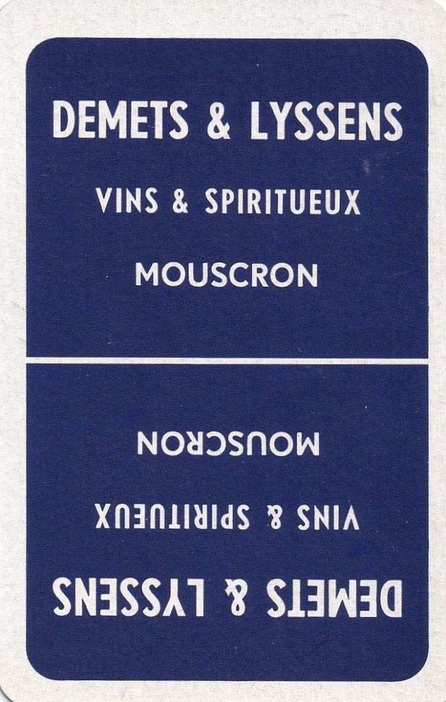 L 4 / S K DEMETS & LYSSENS VINS, Verzamelen, Ophalen of Verzenden, Nieuw, Speelkaart(en)