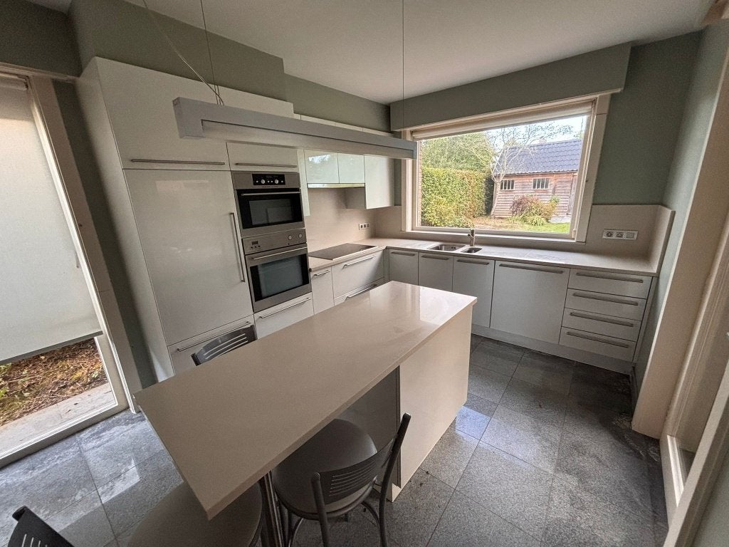 Kwaliteitskeuken Hoekopstelling Eiland - Direct Beschikbaar, Enlèvement, Comme neuf, Crème, Cuisine d'angle