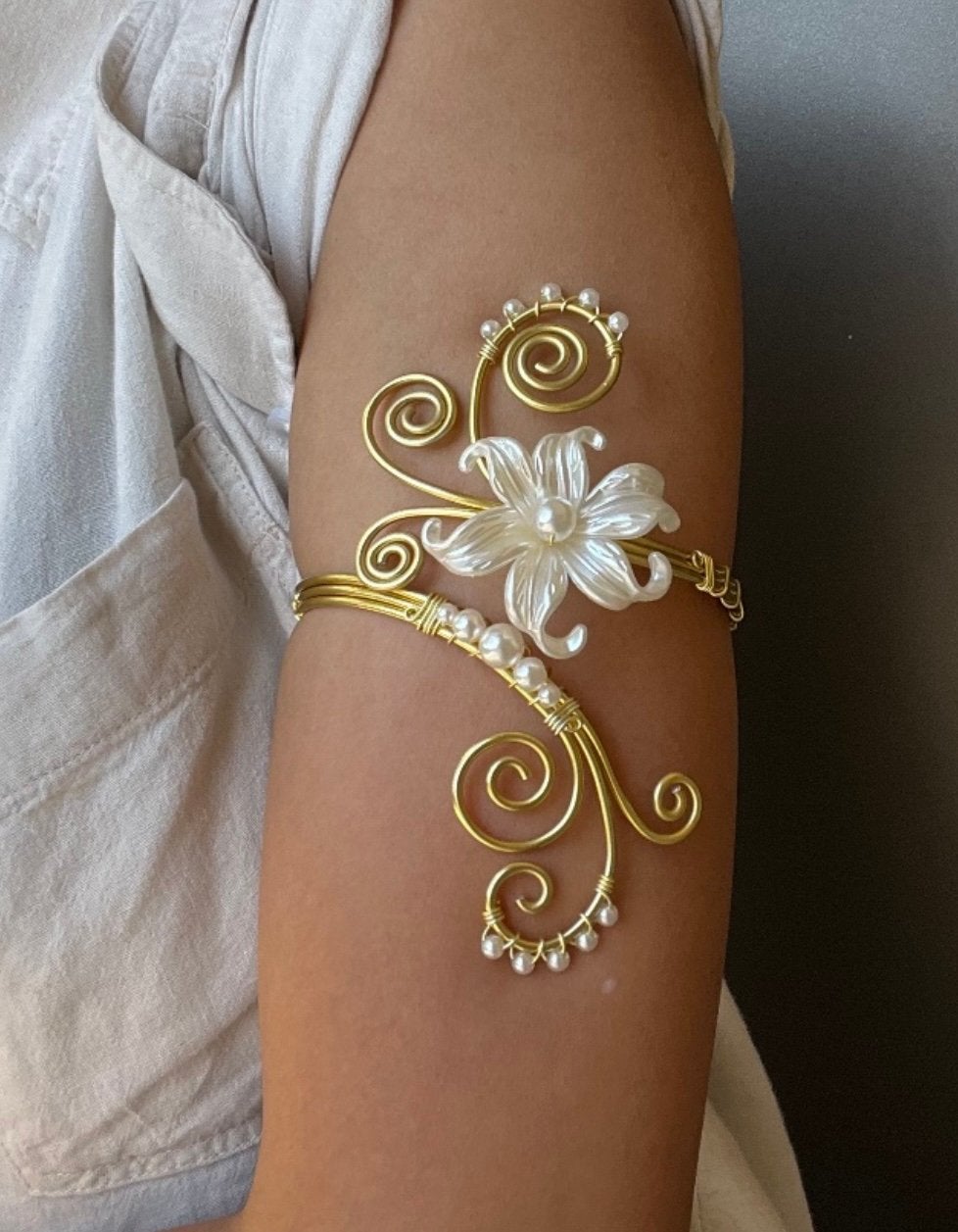 Bracelet de bras/ armcuff, Verzenden, Zo goed als nieuw