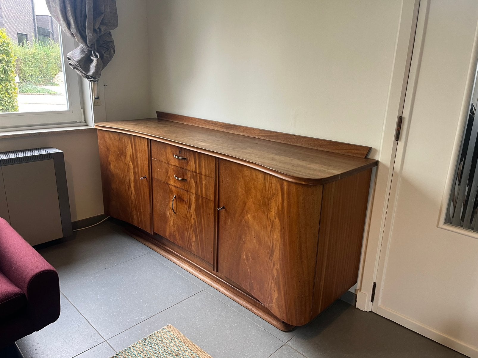 Vintage retro dressoir, Huis en Inrichting, Ophalen, Gebruikt, 150 tot 200 cm, Met lade(s)