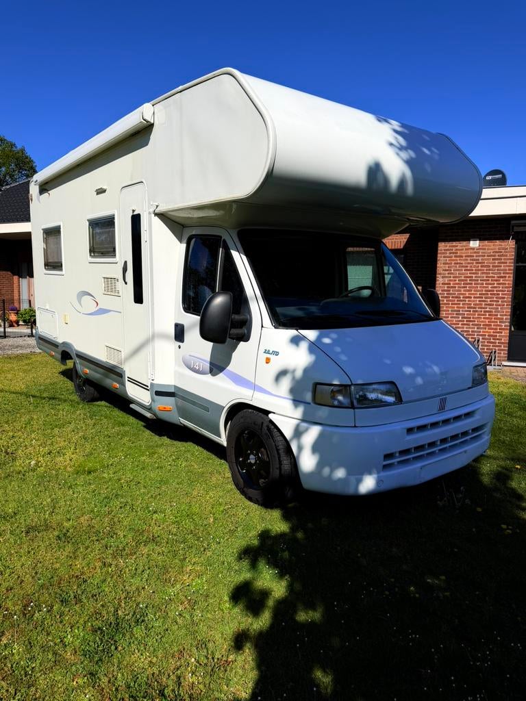 Mobil-home Fiat 2.3 JTD 4 personnes *Agréé*, Caravanes & Camping, Camping-cars, Jusqu'à 4, 6 à 7 mètres, Fiat, Boîte manuelle
