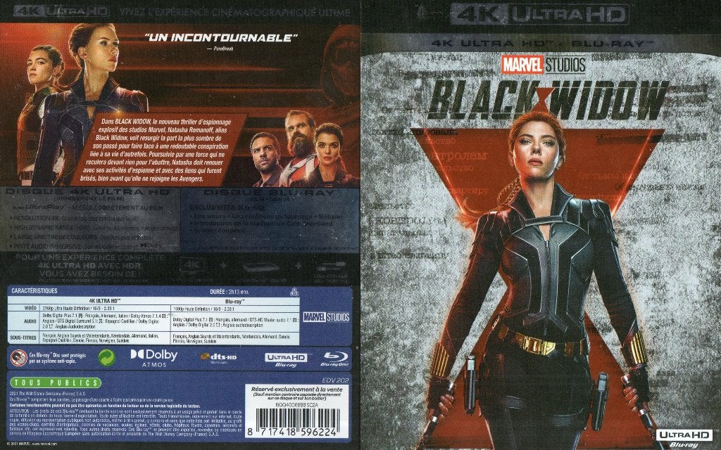 black widow (4k ultra-hd + blu-ray) nieuw, Ophalen of Verzenden, Nieuw in verpakking, Science Fiction en Fantasy