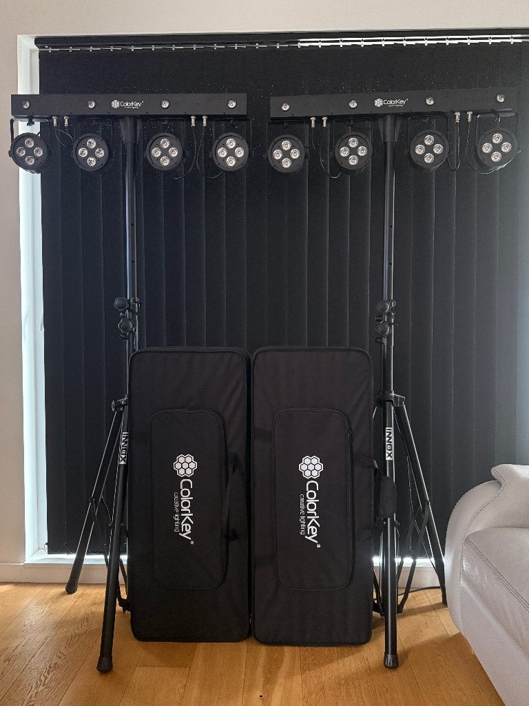 2 x ColorKey PartyBar Mobile 150, Musique & Instruments, Enlèvement, Comme neuf, Lumières, Commande sonore