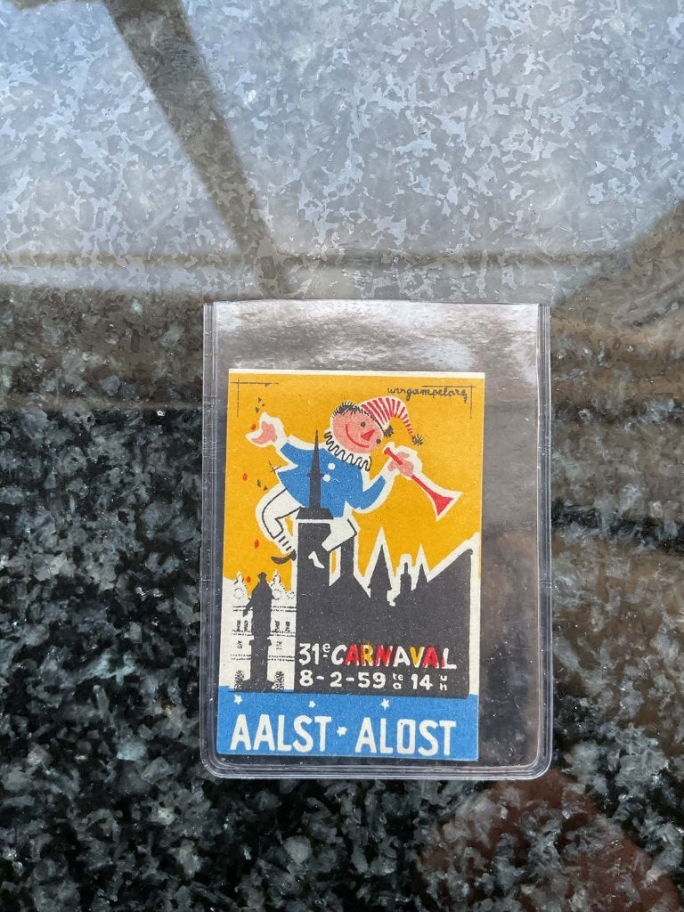 Aalst Carnaval sluitzegel 1959, Verzamelen, Ophalen
