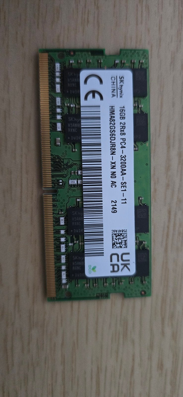 SK HYNIX DDR4 16go 3200Mhz SODIMM prix à l'unité : 25€, Computers en Software, RAM geheugen, Ophalen of Verzenden, DDR4