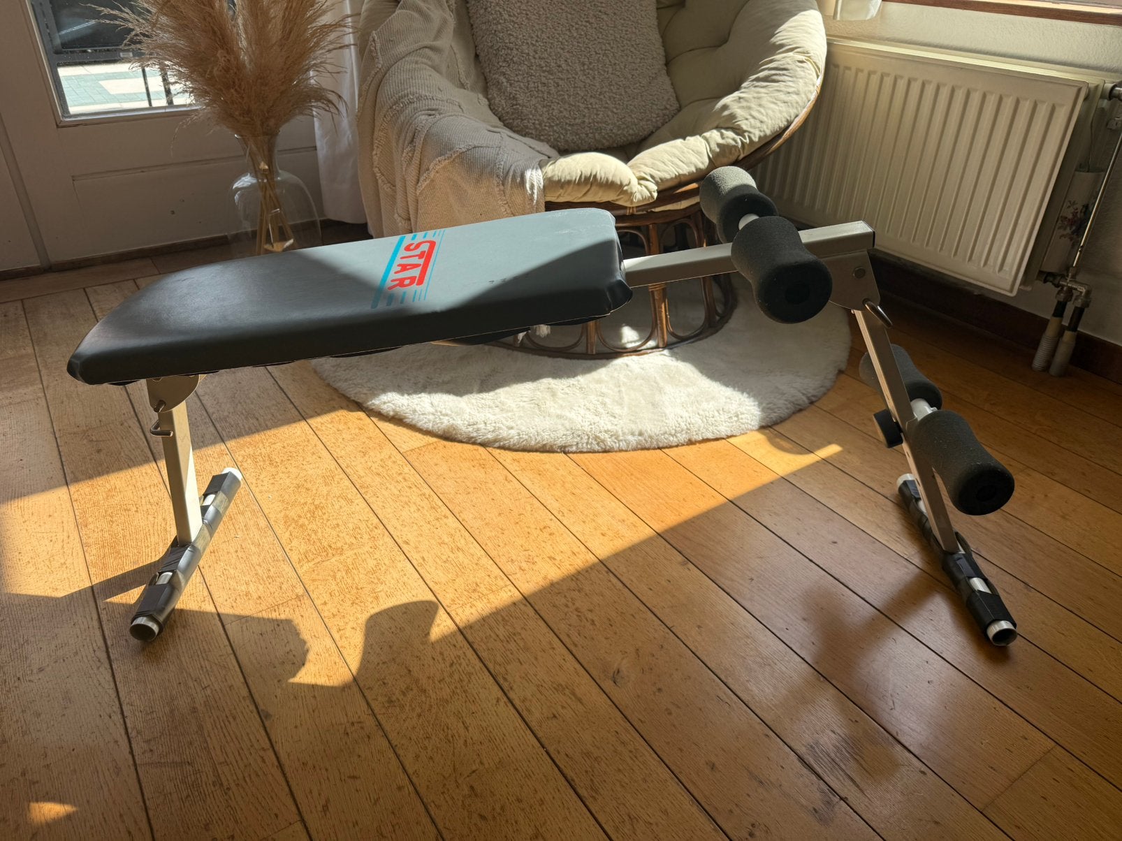 Retro Sit-Up bench / buikspierbank, Ophalen, Gebruikt
