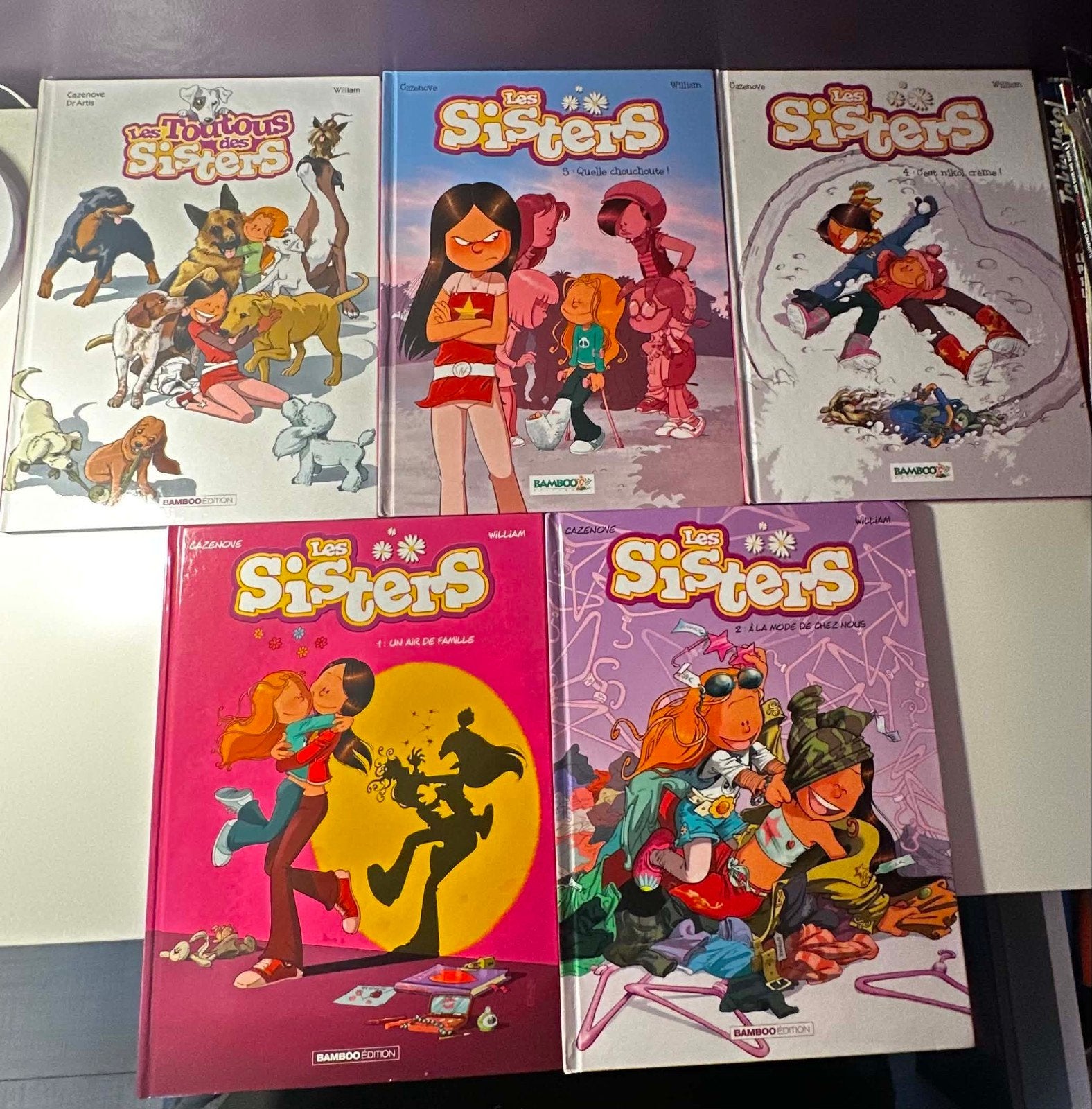 lot BD les sisters, Livres