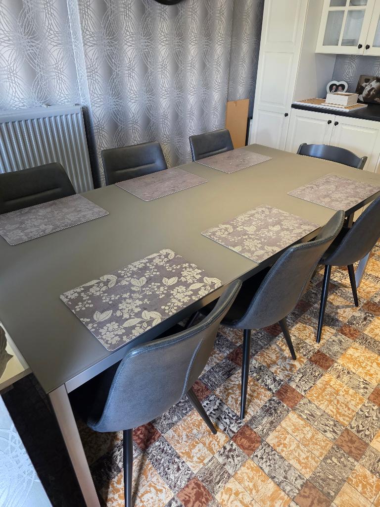 Eettafel, Huis en Inrichting, Ophalen, Gebruikt, 100 tot 150 cm, Vijf personen of meer