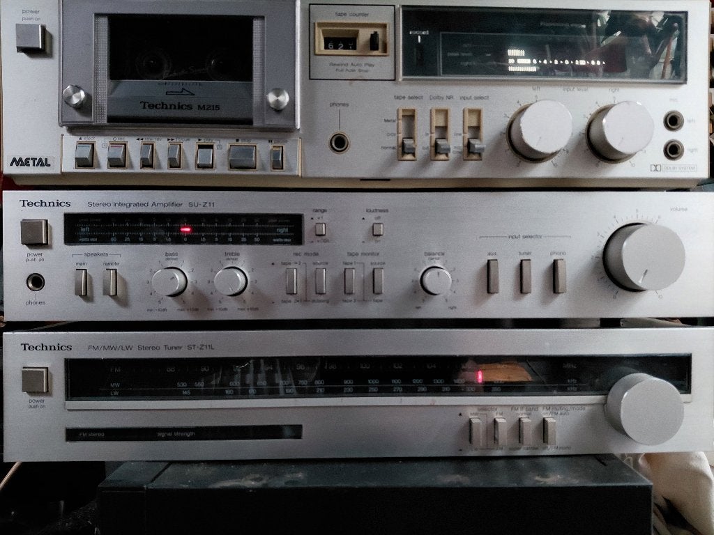 Technics versterker tuner cassettedeck, Audio, Tv en Foto, Stereoketens, Gebruikt, Losse componenten, Cassettedeck, Ophalen