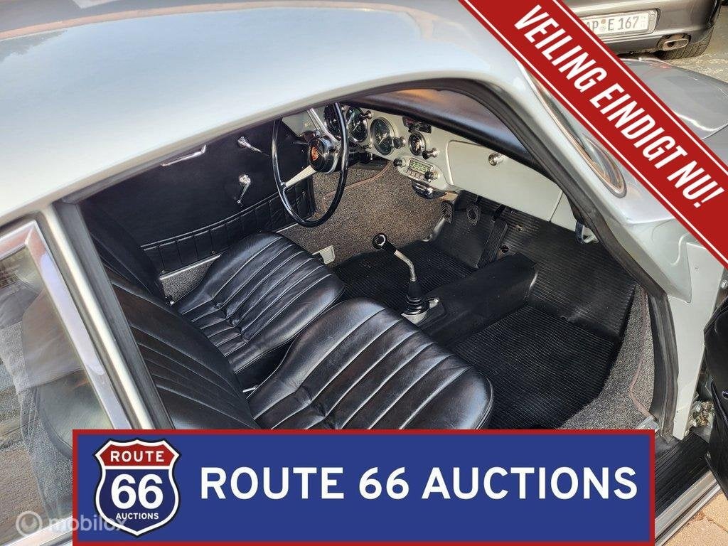 Porsche 356 B Carrera 2 GS 2000 | 1963 | Route 66 Auctions, Auto's, Zwart, Bedrijf, Overige carrosserie, Porsche