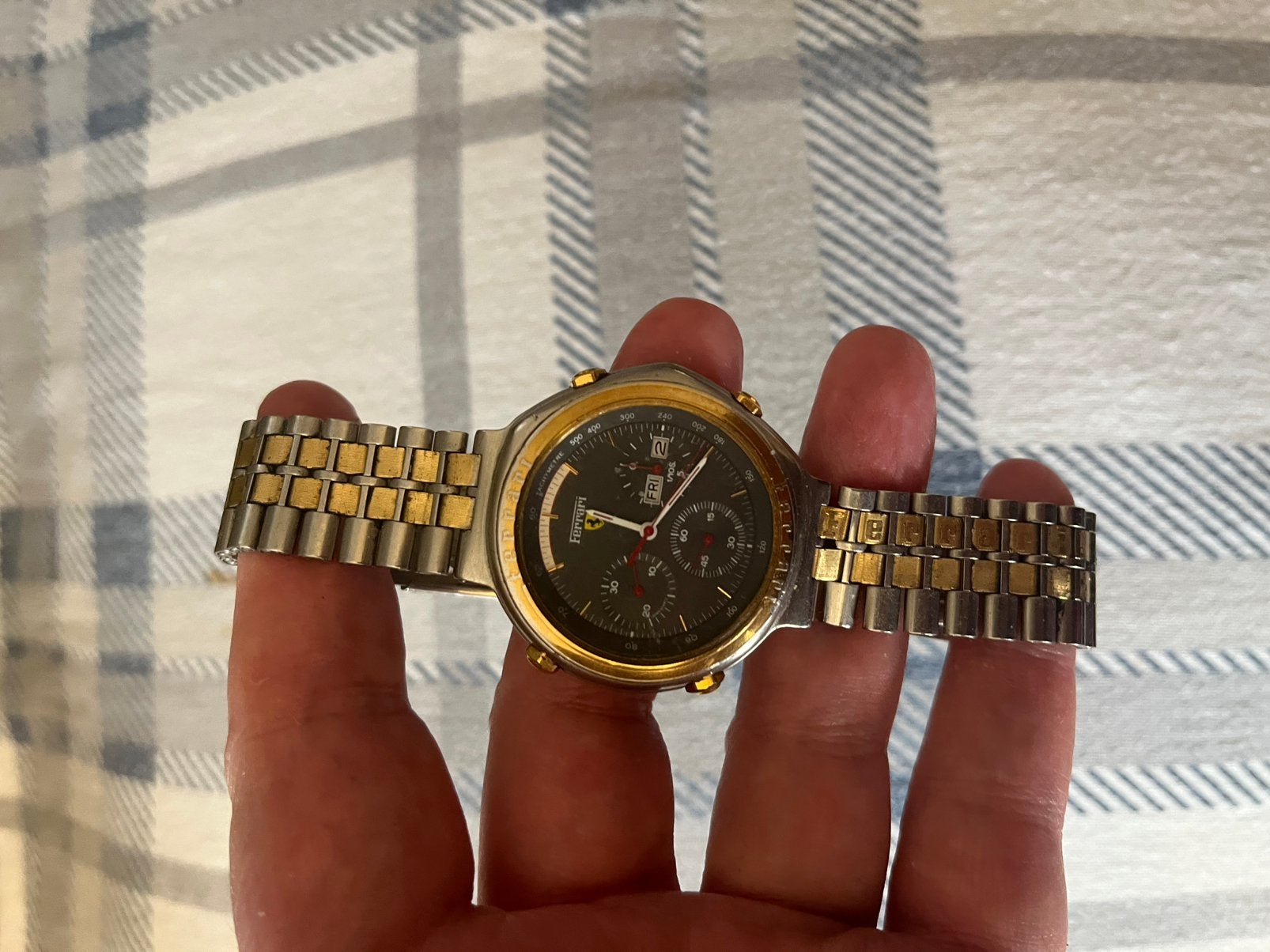 Chronographe Ferrari Formula Vintage de Cartier, Bijoux, Sacs & Beauté, Montre-bracelet, Seiko, Enlèvement ou Envoi, Acier