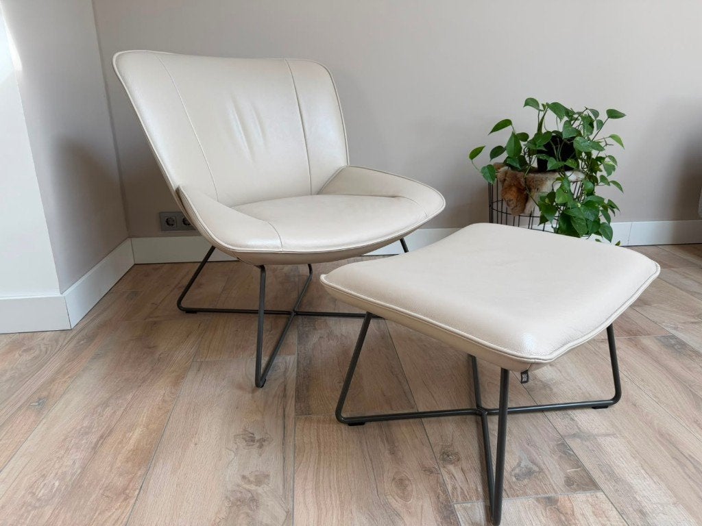 Rolf Benz 383 - Beige clair - Excellent état, Maison & Meubles, Fauteuils, 75 à 100 cm, Comme neuf, Enlèvement, 50 à 75 cm
