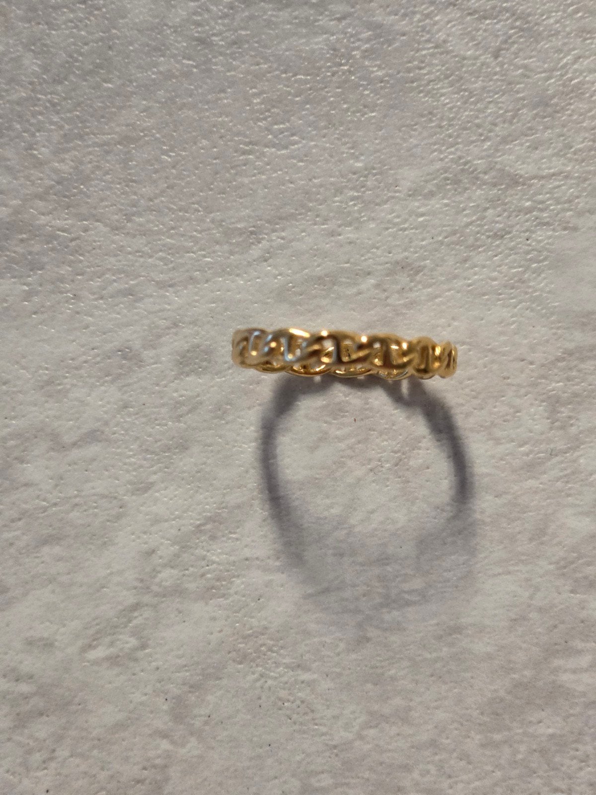 925 zilveren gouden ring, Handtassen en Accessoires, Ringen, Ophalen