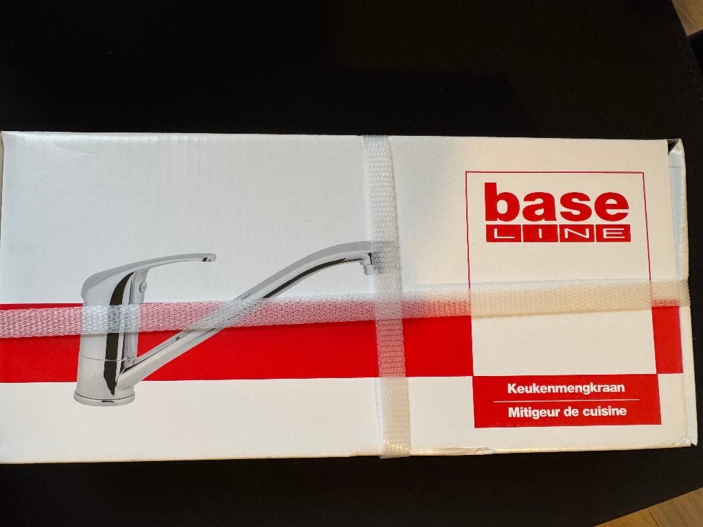 Baseline keukenmengkraan laag chroom, Ophalen, Nieuw, Chroom