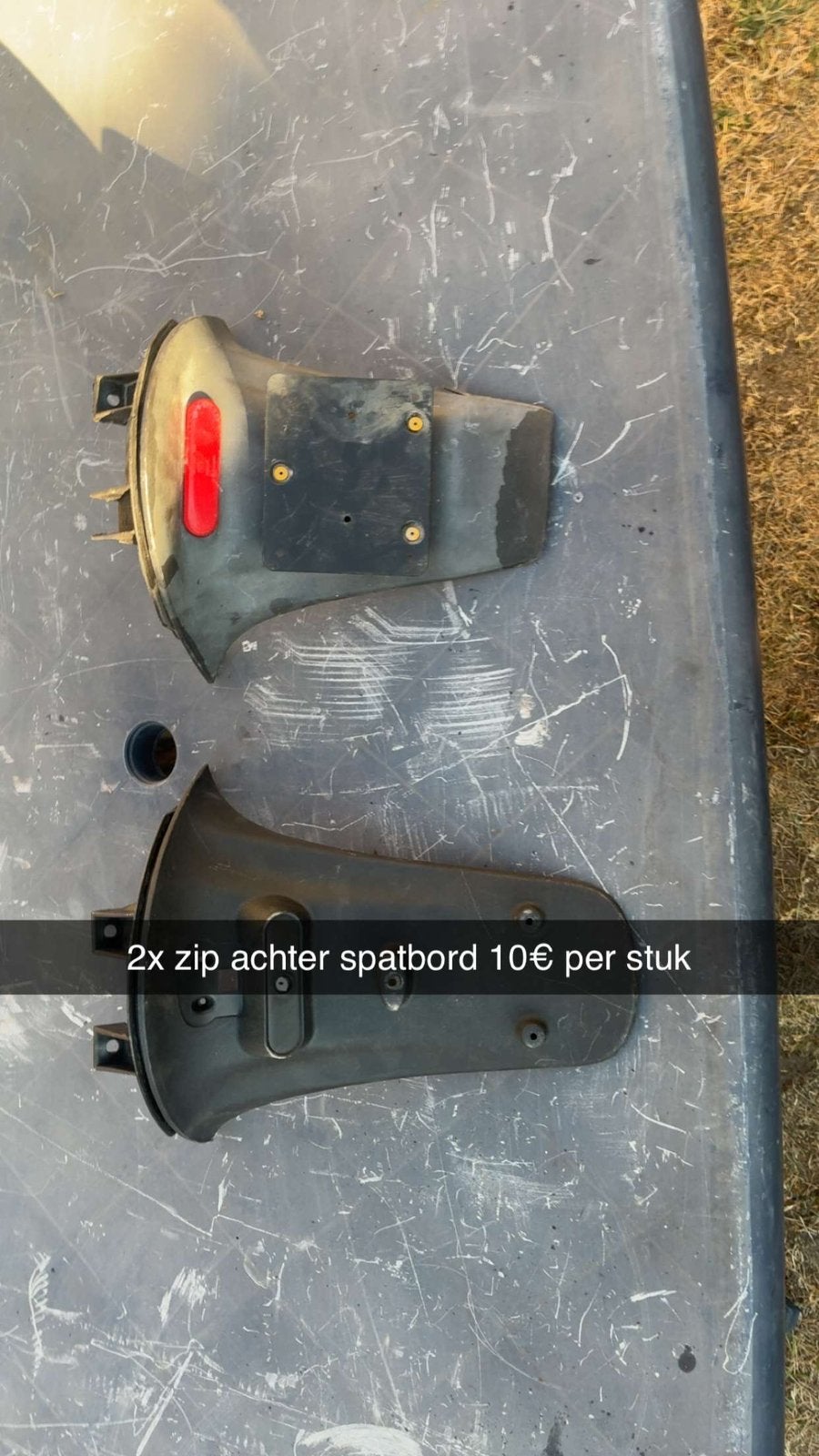 Zip achter spatbord, Ophalen, Zo goed als nieuw, Kap, Piaggio