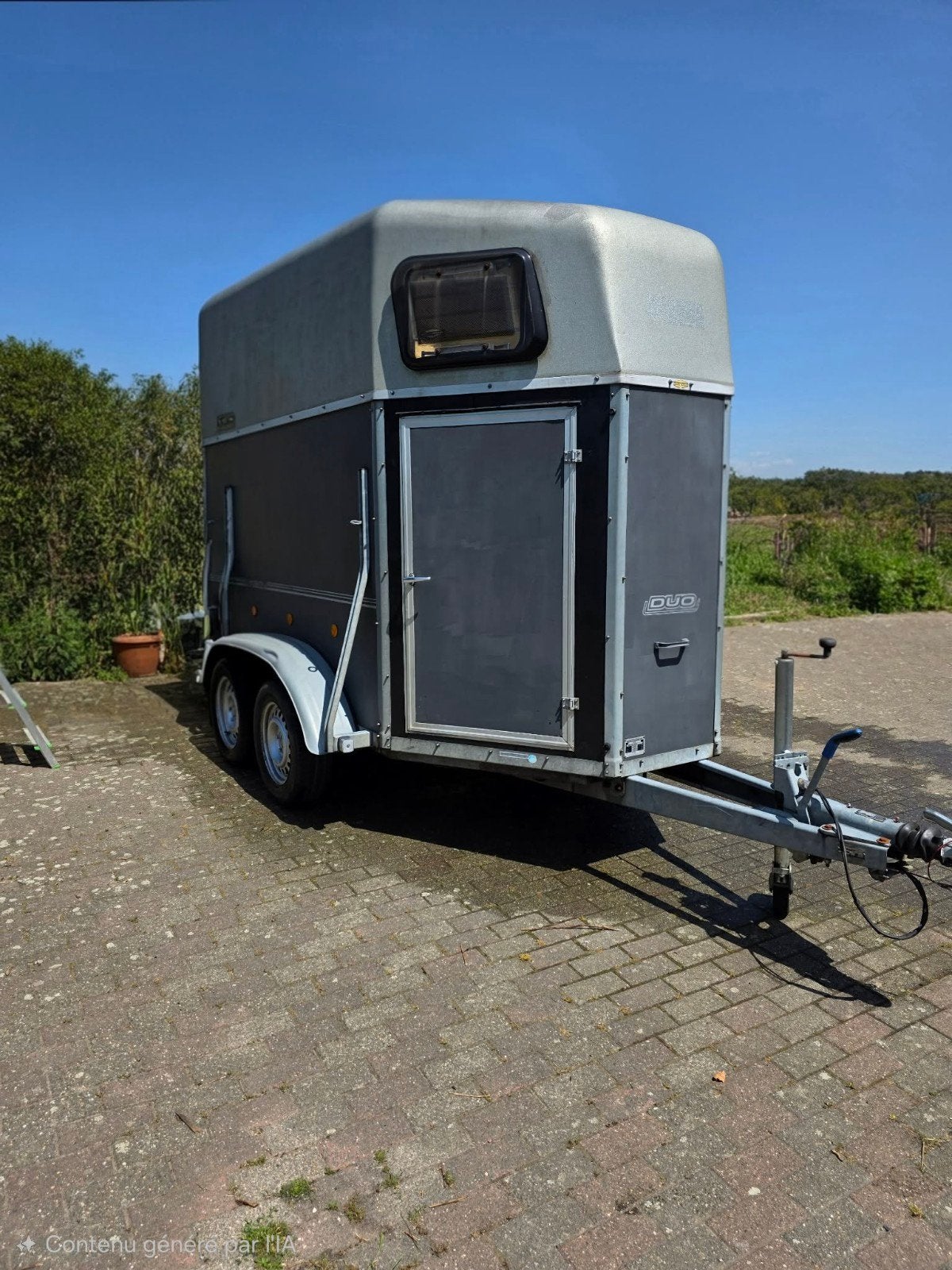 Van 2 chevaux avec sellerie et plancher alu, Enlèvement