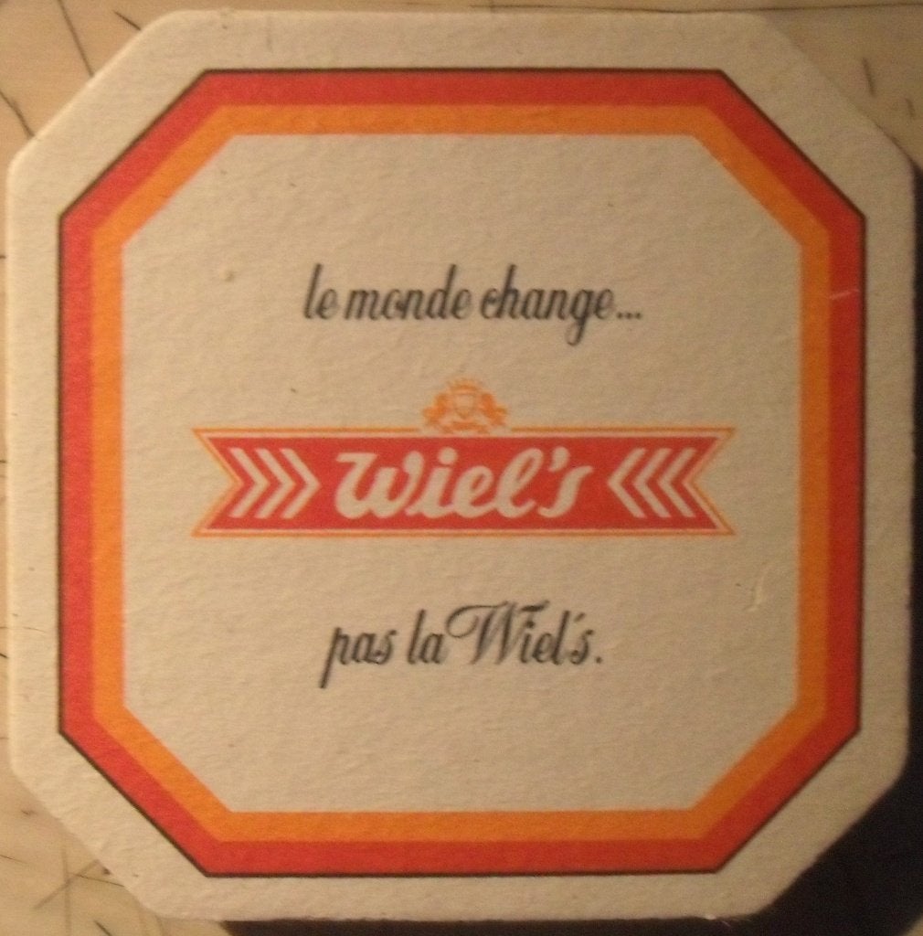 Sous-bock Wiel's, Collections, Marques de bière, Enlèvement ou Envoi, Sous-bock