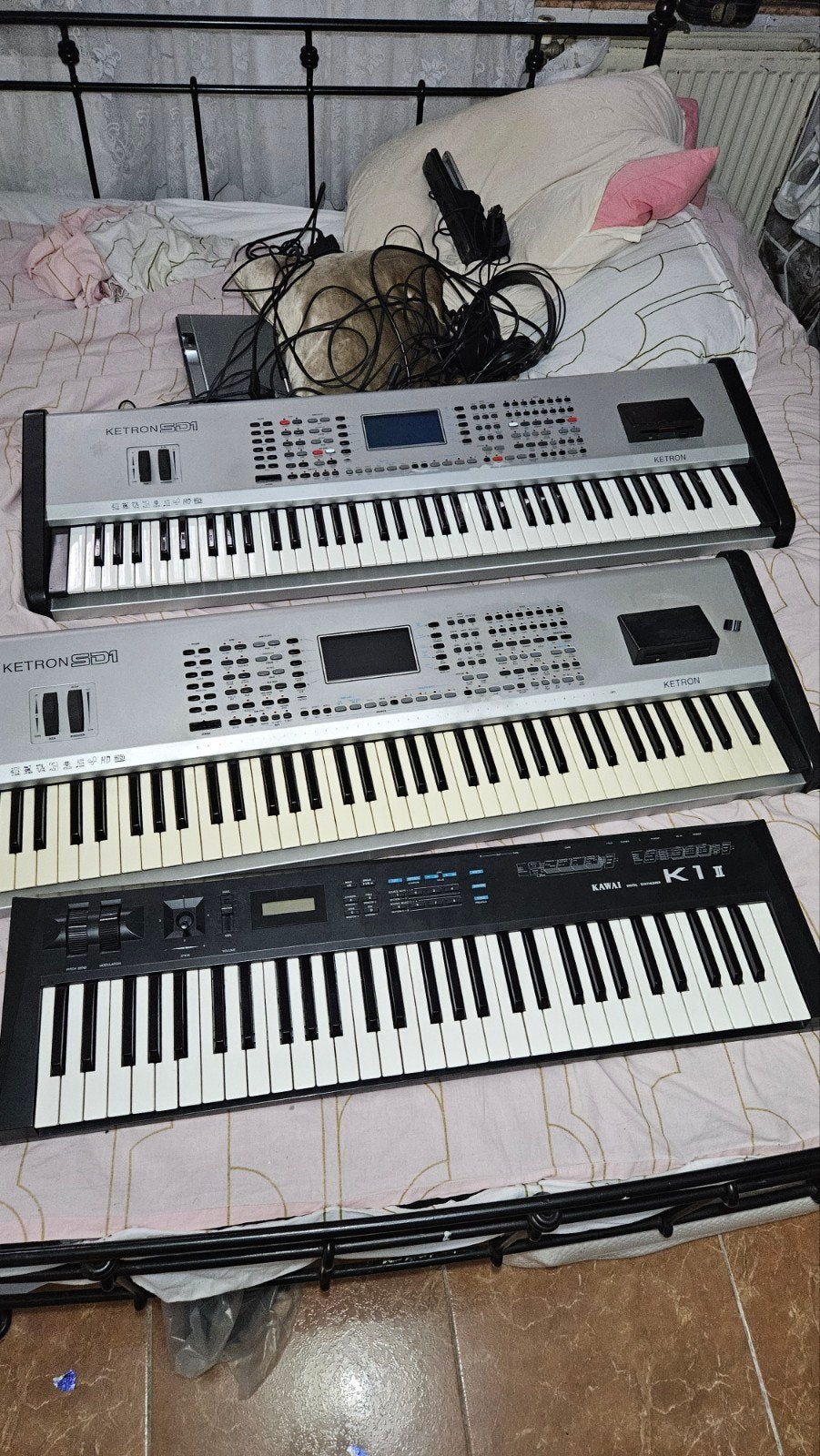 Set synthesizer voor pianoklavier, Ophalen