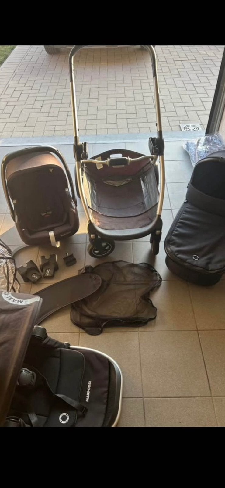 Maxi cosi adorra2 3in1 buggy, Kinderen en Baby's, Ophalen, Gebruikt, Luchtbanden, Combiwagen