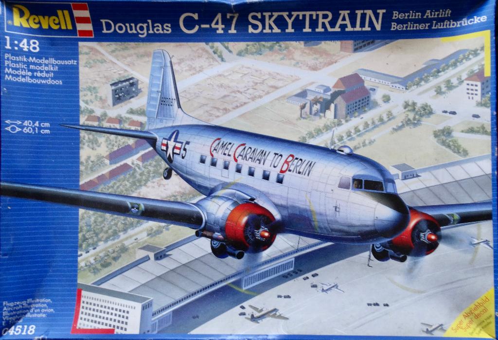 REVELL 1:48 - DOUGLAS C-47 SKYTRAIN Berlin Airlift, Revell, Nieuw, Ophalen of Verzenden, Groter dan 1:72