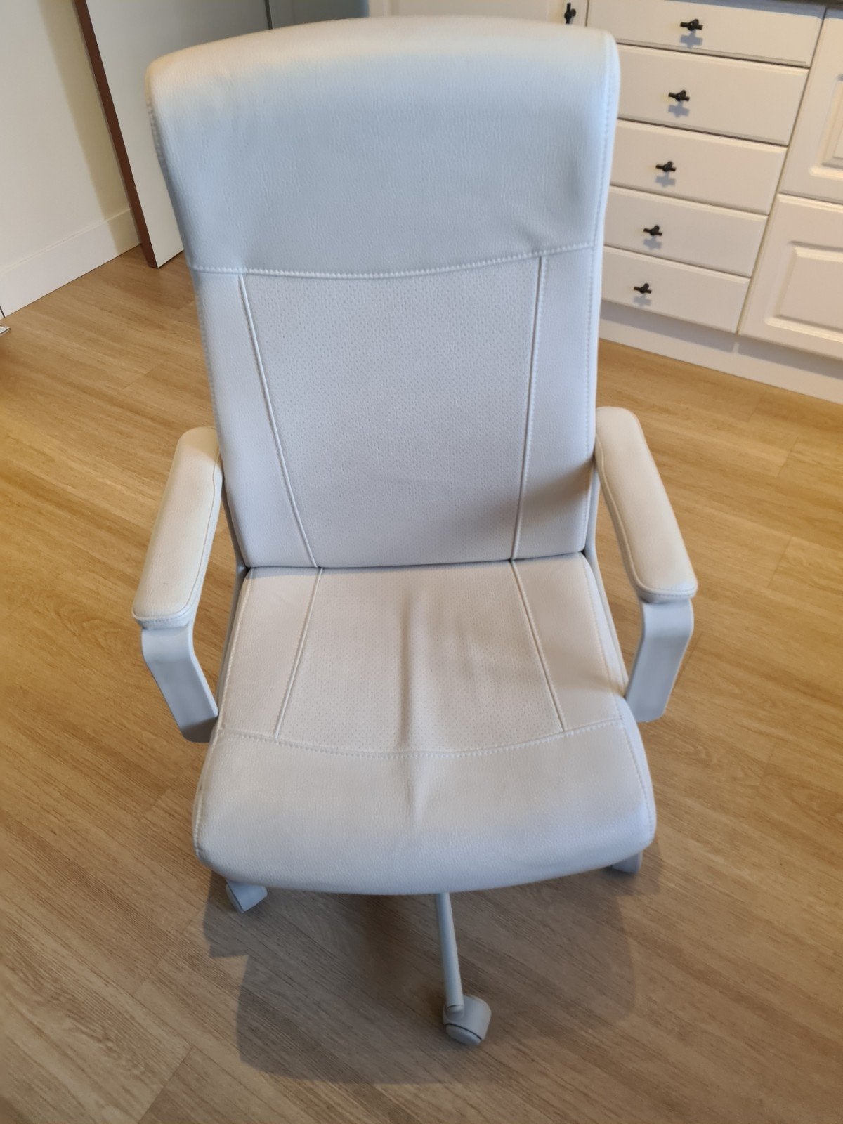 bureau stoel beige, Ophalen, Gebruikt