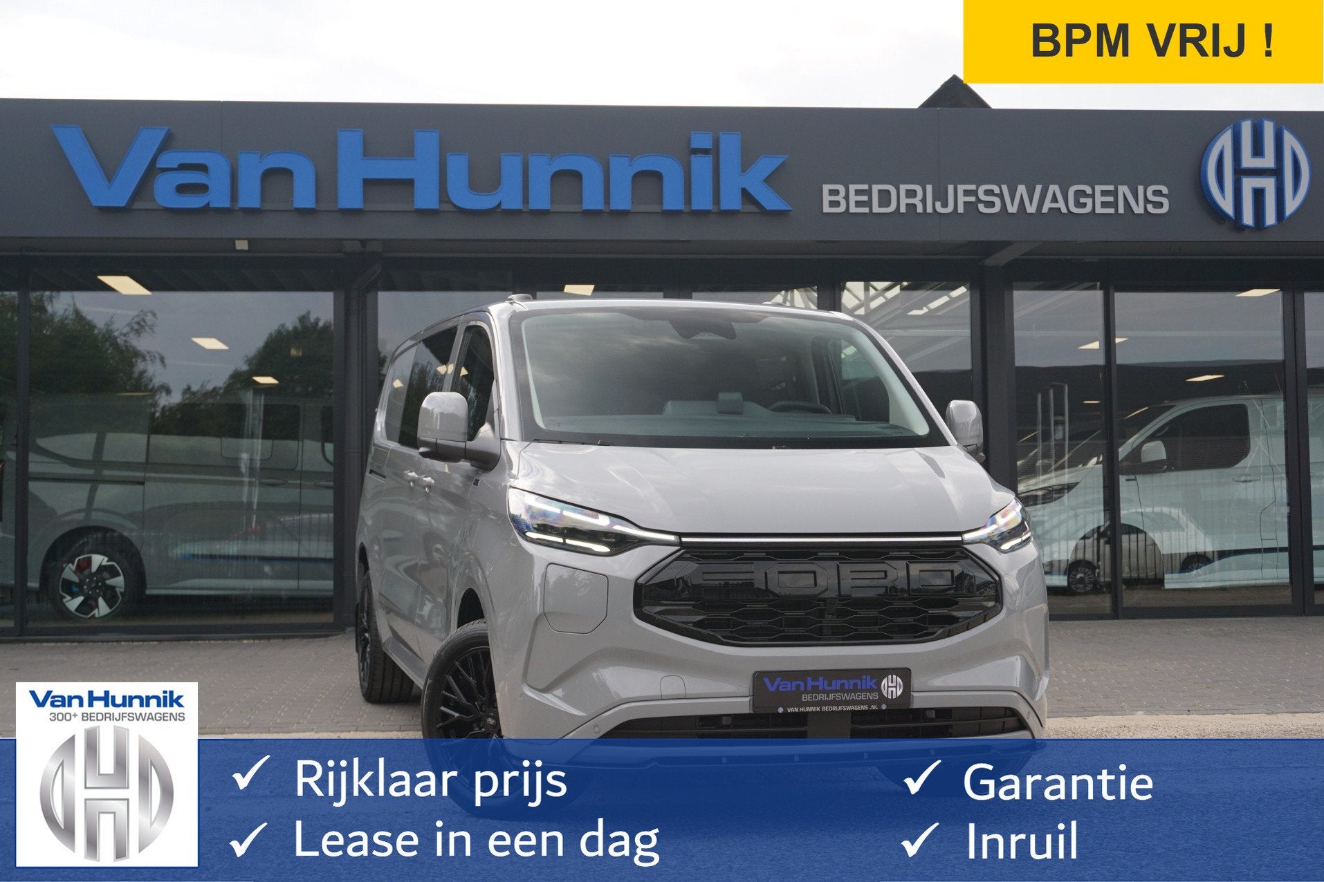 Ford E-Transit Custom 340L JWR Edition DC 71 kWh / 218 PK Na, Automaat, Gebruikt, 2350 kg, 5 zetels