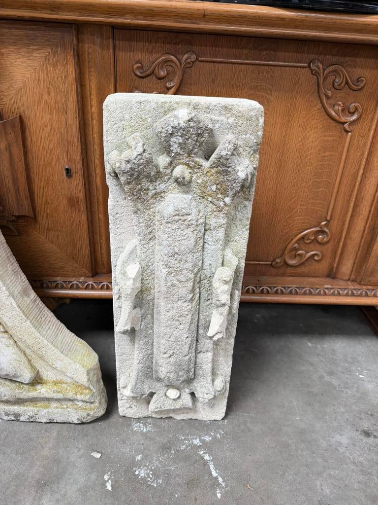 2 Antieke stenen, Huis en Inrichting, Woonaccessoires | Zuilen en Pilaren, Ophalen, Gebruikt