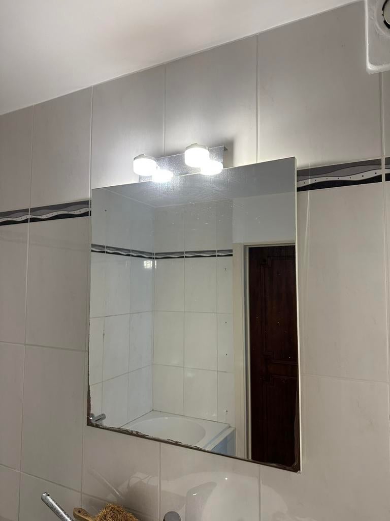 Badkamerspiegel met verlichting, Huis en Inrichting, Ophalen, Zo goed als nieuw