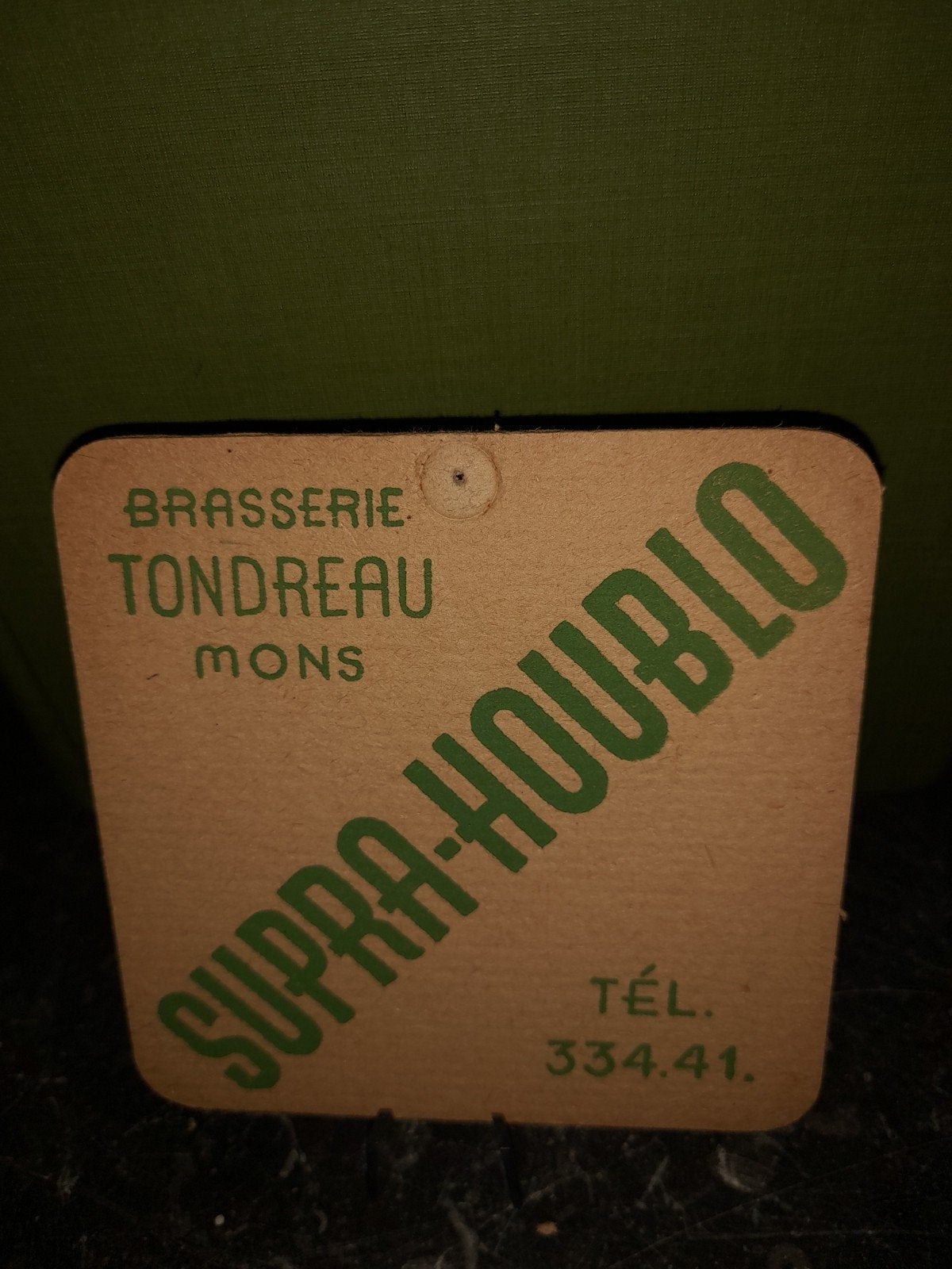 tapis à bière brasserie tondreau mons recto-verso verso, Enlèvement ou Envoi
