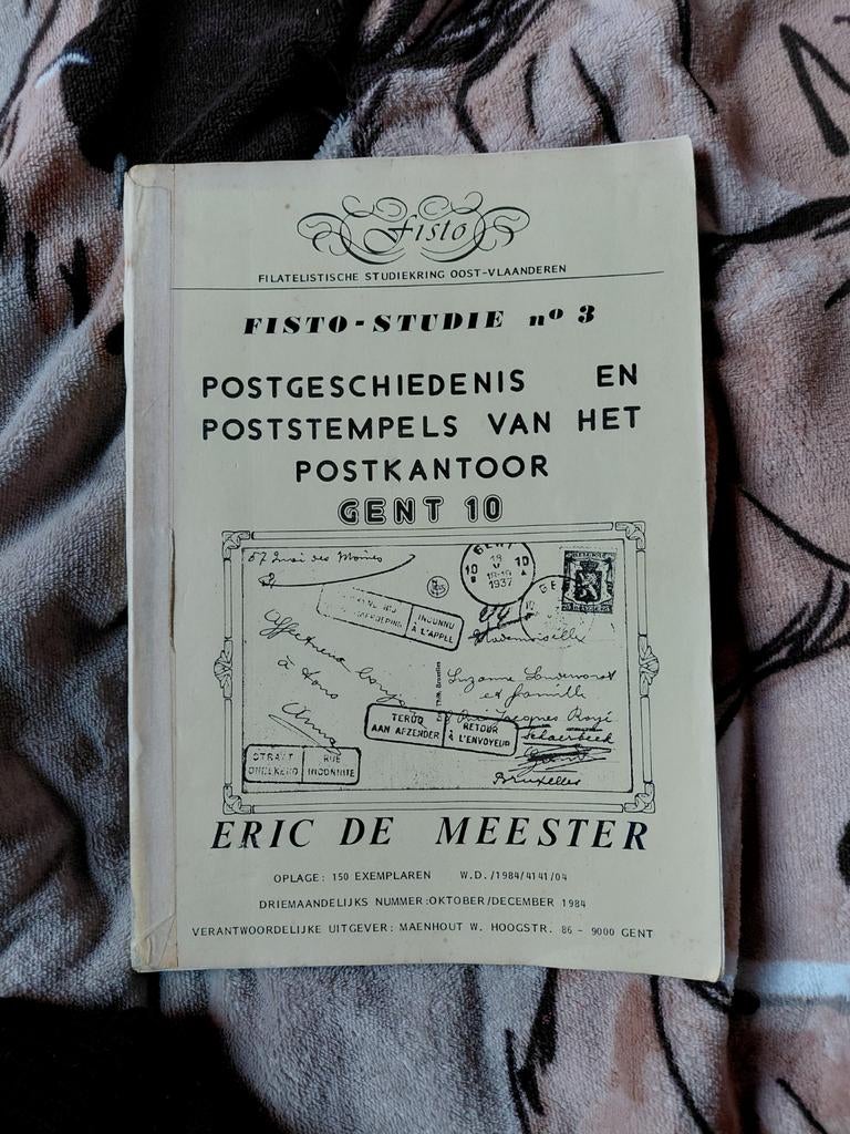 Postgeschiedenis en poststempels van het postkantoor Gent 10, Antiek en Kunst, Ophalen