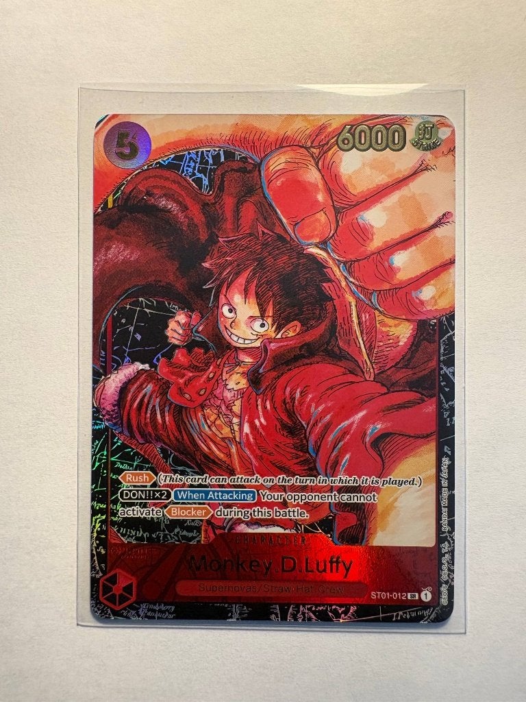 Monkey.D.Luffy (ST01-012) (V.1) ONE PIECE, Enlèvement ou Envoi, Neuf, Cartes en vrac, Foil