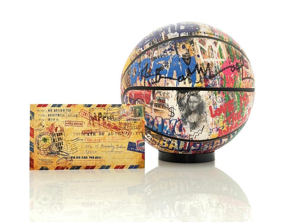 Mr. Brainwash (Thierry Guetta) Limited Edition MBW Basketbal, Handtassen en Accessoires, Piercings, Ophalen