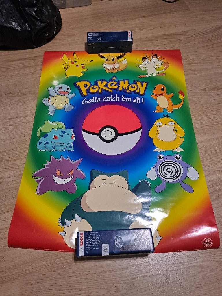 Vintage Nintendo Pokemon posters, Ophalen of Verzenden, Zo goed als nieuw