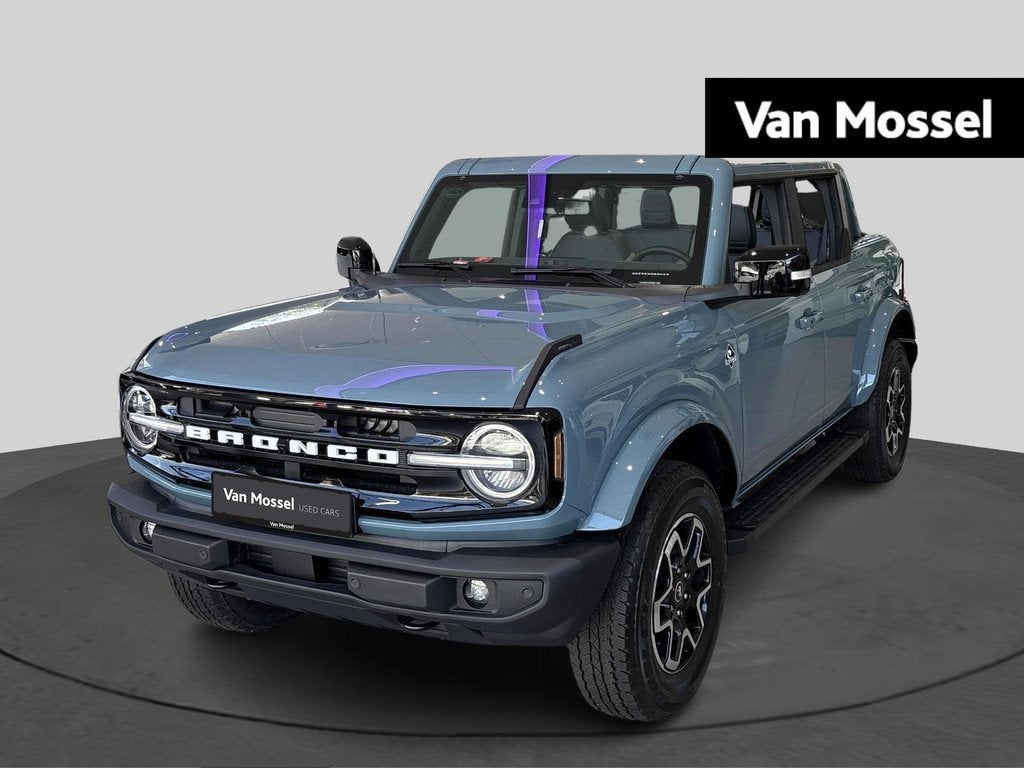 Ford Bronco 2.7i Outer Banks - Prijs voor professionelen, Auto's, Ford USA, Automaat, Stof, 1250 kg, Blauw