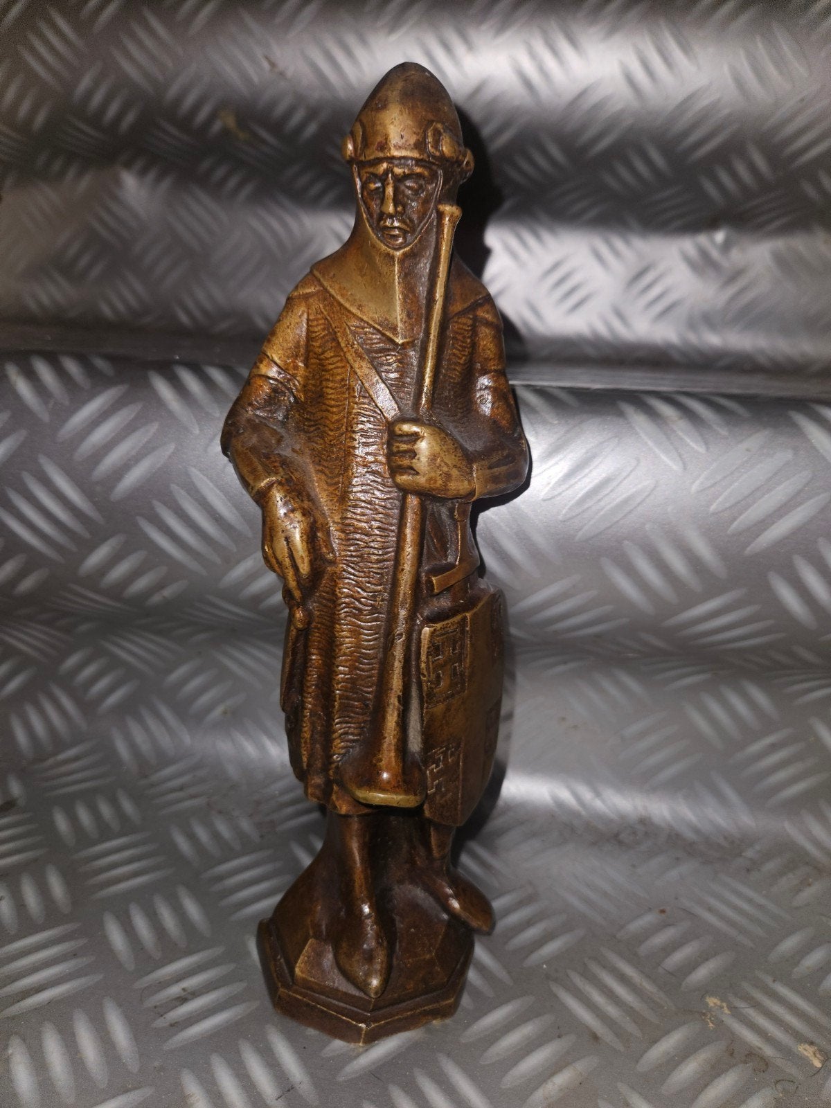 historische stadswachter, Enlèvement, Brons, Statue, Homme
