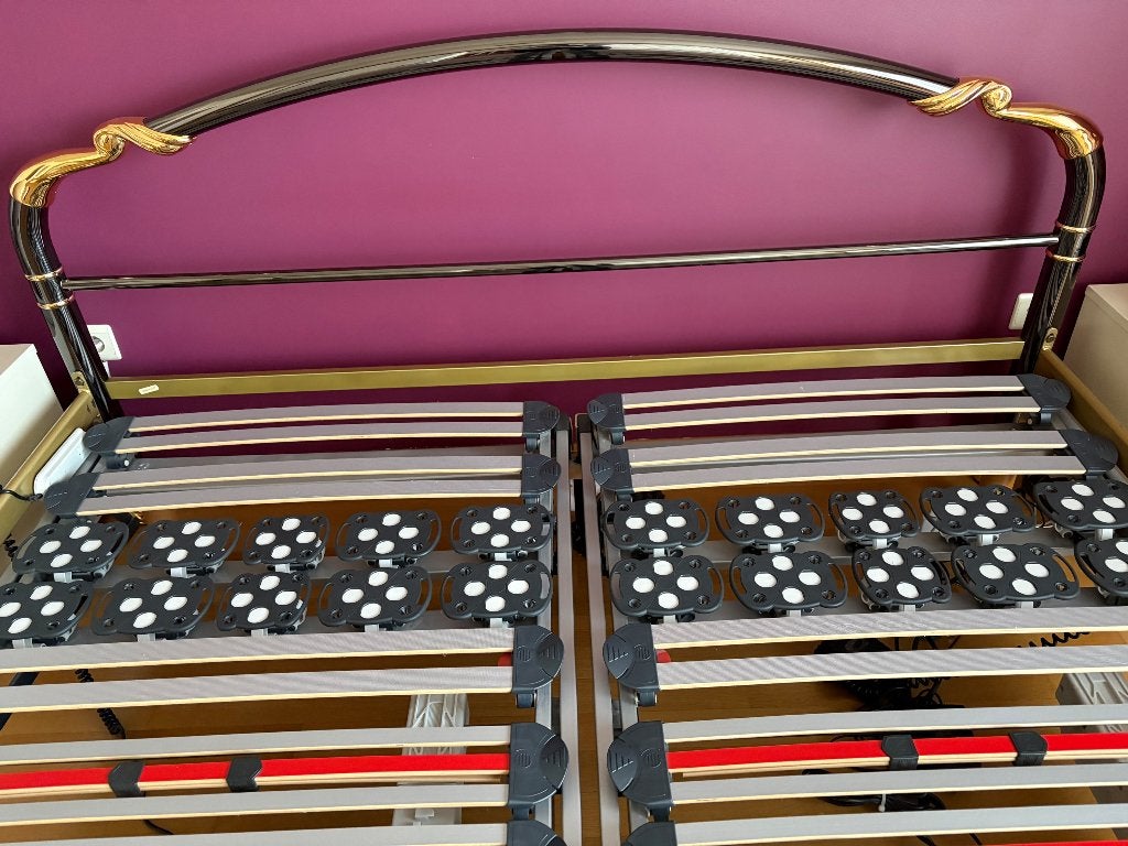 Deux sommier 90x200 électrique + Lit offert, Ophalen, 90 cm, Tweepersoons, Zo goed als nieuw
