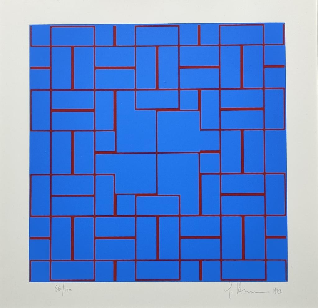 GILBERT HERREYNS (Belgische) /Gesigneerde zeefdruk., Antiek en Kunst, Ophalen