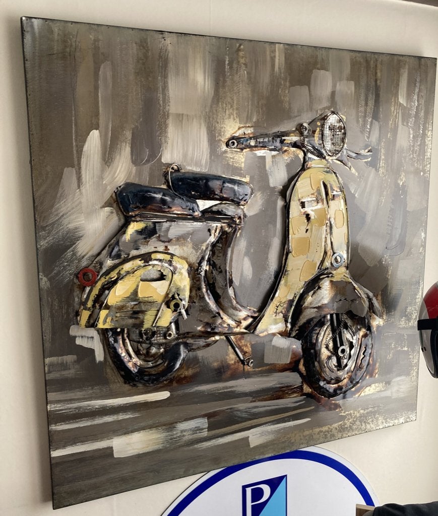 Vespa, Ophalen, Zo goed als nieuw, Reclamebord
