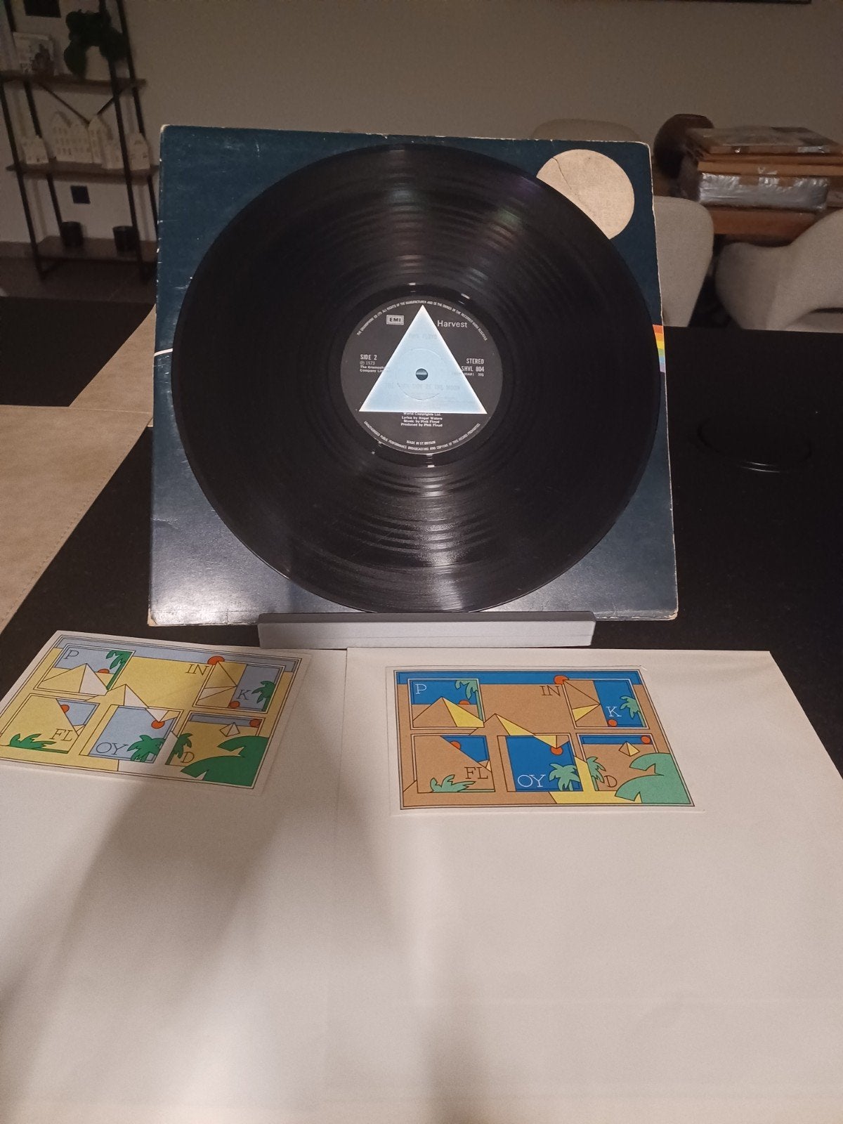Pink Floyd Dark Side Of The Moon 1st UK press, LP, Ophalen of Verzenden, Inclusief poster, 12 inch