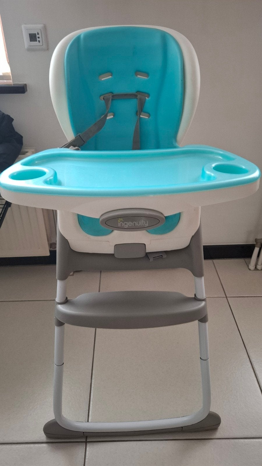 Ingenuity SmartClean Trio Elite 3-in-1 kinderstoel – blauw, Kinderen en Baby's, Ophalen, Afneembaar eetblad
