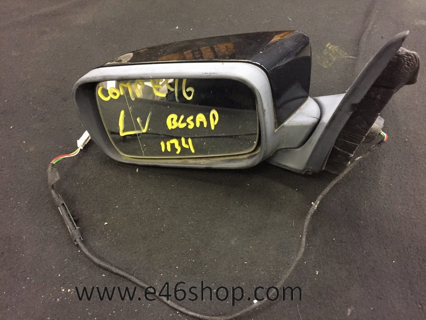 Spiegel BMW E46 Compact links Black Saphire, -, Utilisé, -, Enlèvement ou Envoi