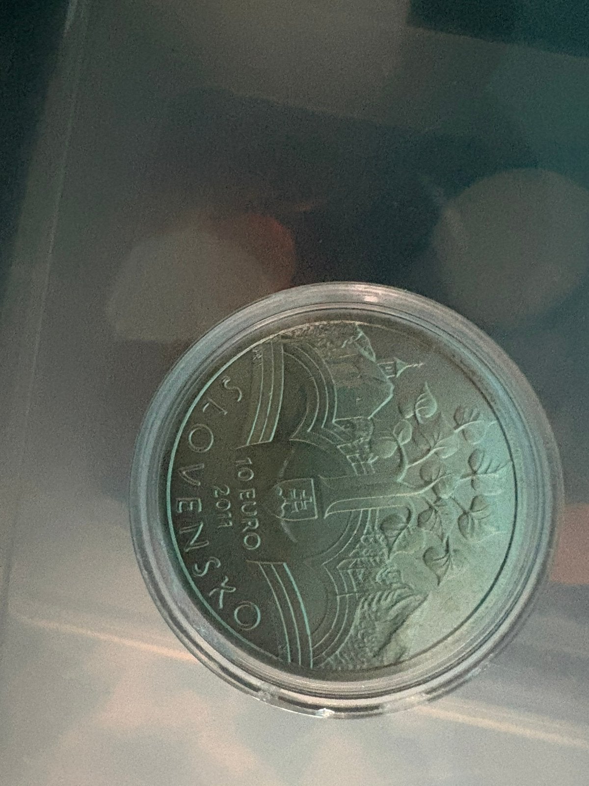 ZILVEREN 10 euro munt slovensko 2011.  AG SCHAARD MOET WEG, Postzegels en Munten, Munten | Europa | Euromunten, Ophalen, 10 euro