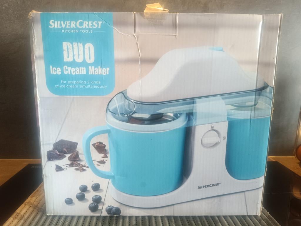Ijsmachine  ( nieuw ) duo ice cream maker., Elektronische apparatuur, Ophalen