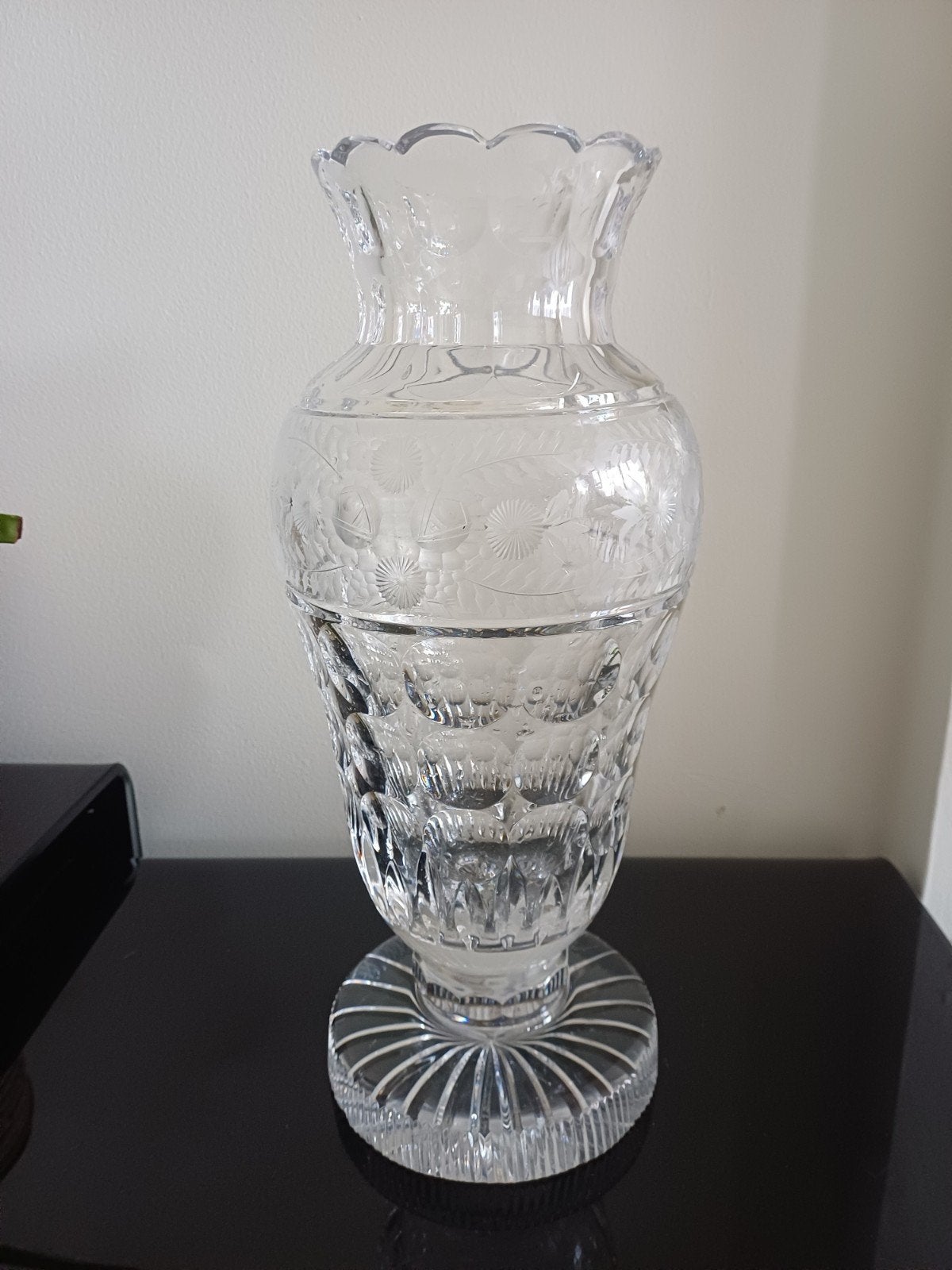 Vase en cristal Cre'Art fait main Vintage, Enlèvement