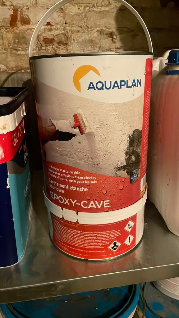 Aquaplan kelder epoxy, Ophalen, Zo goed als nieuw