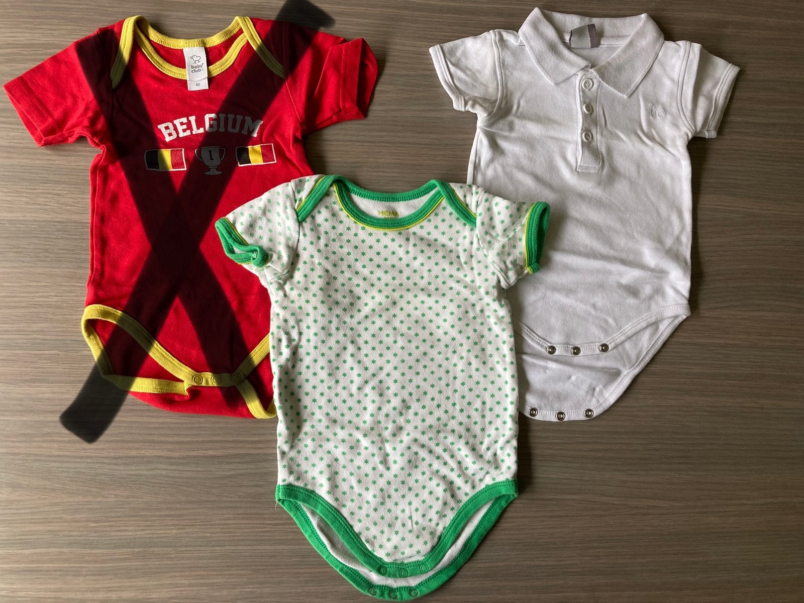 Babybody’s - korte mouwen - maat 86 of 86/92, Ophalen of Verzenden, Gebruikt, Jongetje of Meisje, Nacht- of Onderkleding